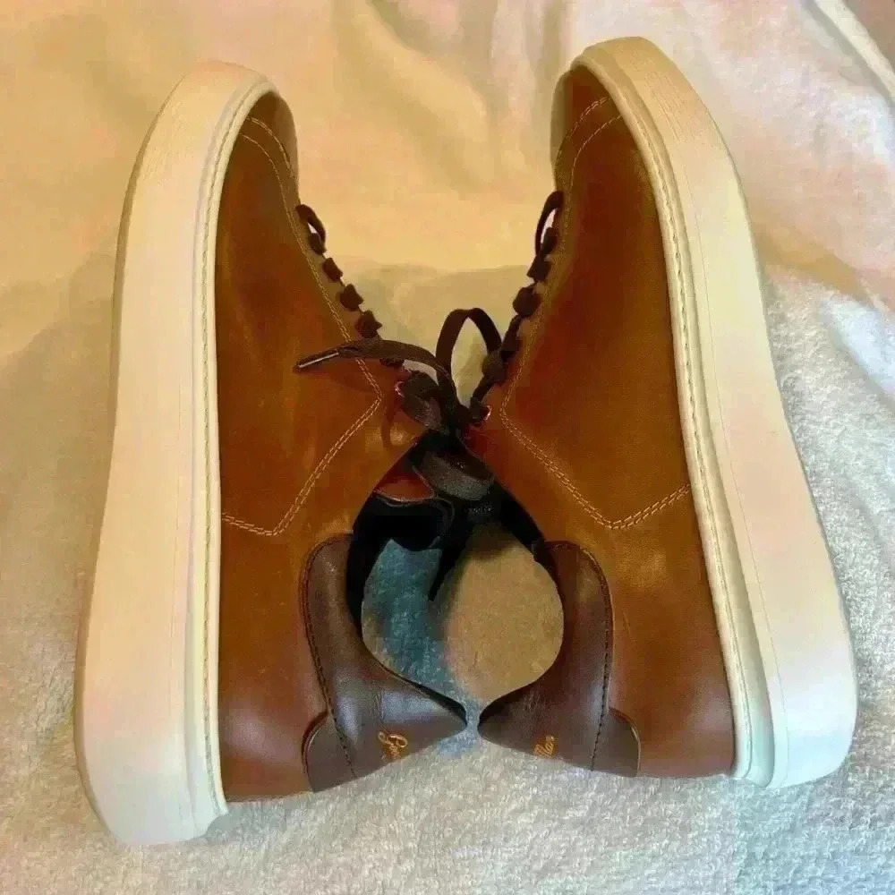 Good Man Brand Classic Legend London Leather Sneaker Size 8.5 Men - Picture 4 of 8